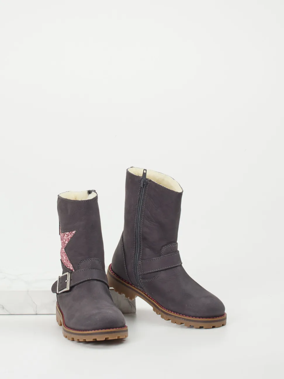 Ralph Harrison Classic – Winterstiefel aus Nubukleder grau