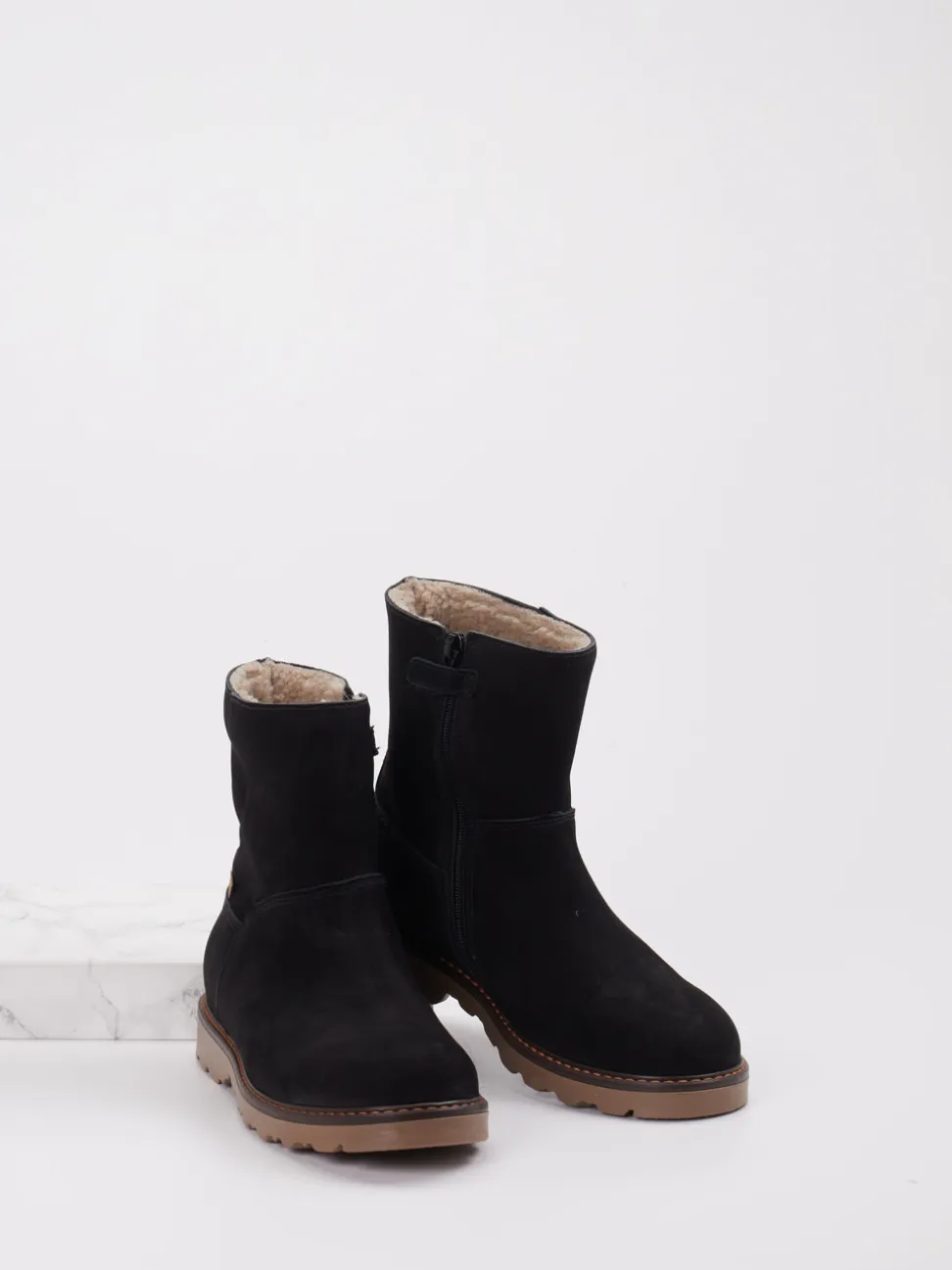Ralph Harrison Classic – Winterstiefel aus Nubukleder Schwarz