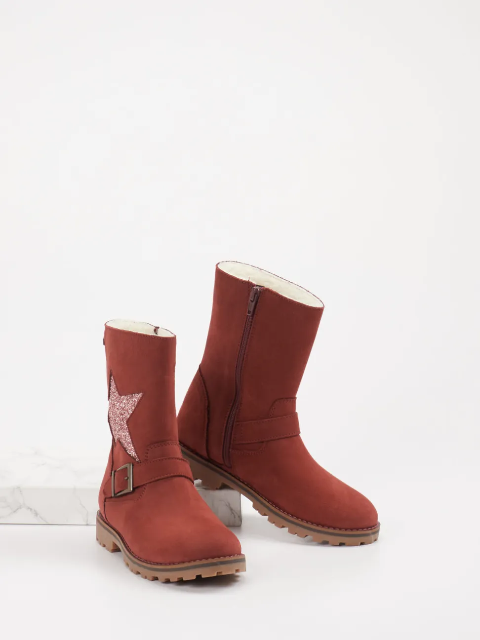 Ralph Harrison Classic – Winterstiefel aus Nubukleder pink