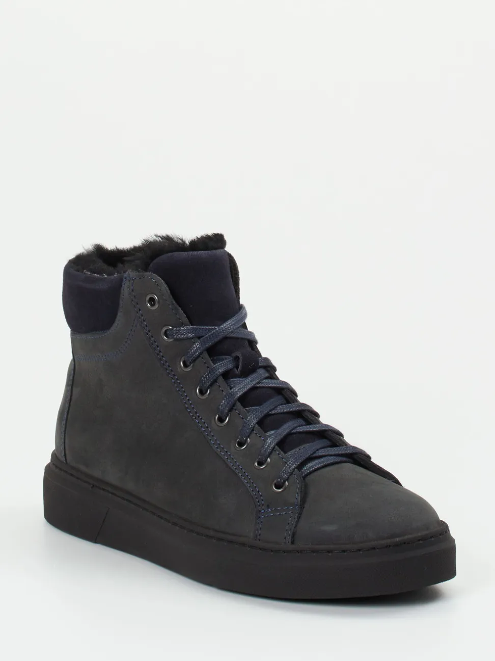 Ralph Harrison Country – High-Top-Sneaker aus Nubukleder blau