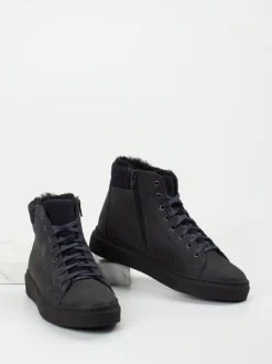Ralph Harrison Country – High-Top-Sneaker aus Nubukleder blau