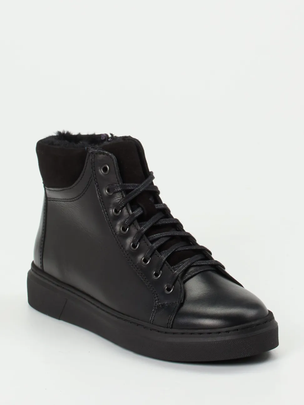 Ralph Harrison Country – High-Top Sneaker aus Fettleder schwarz