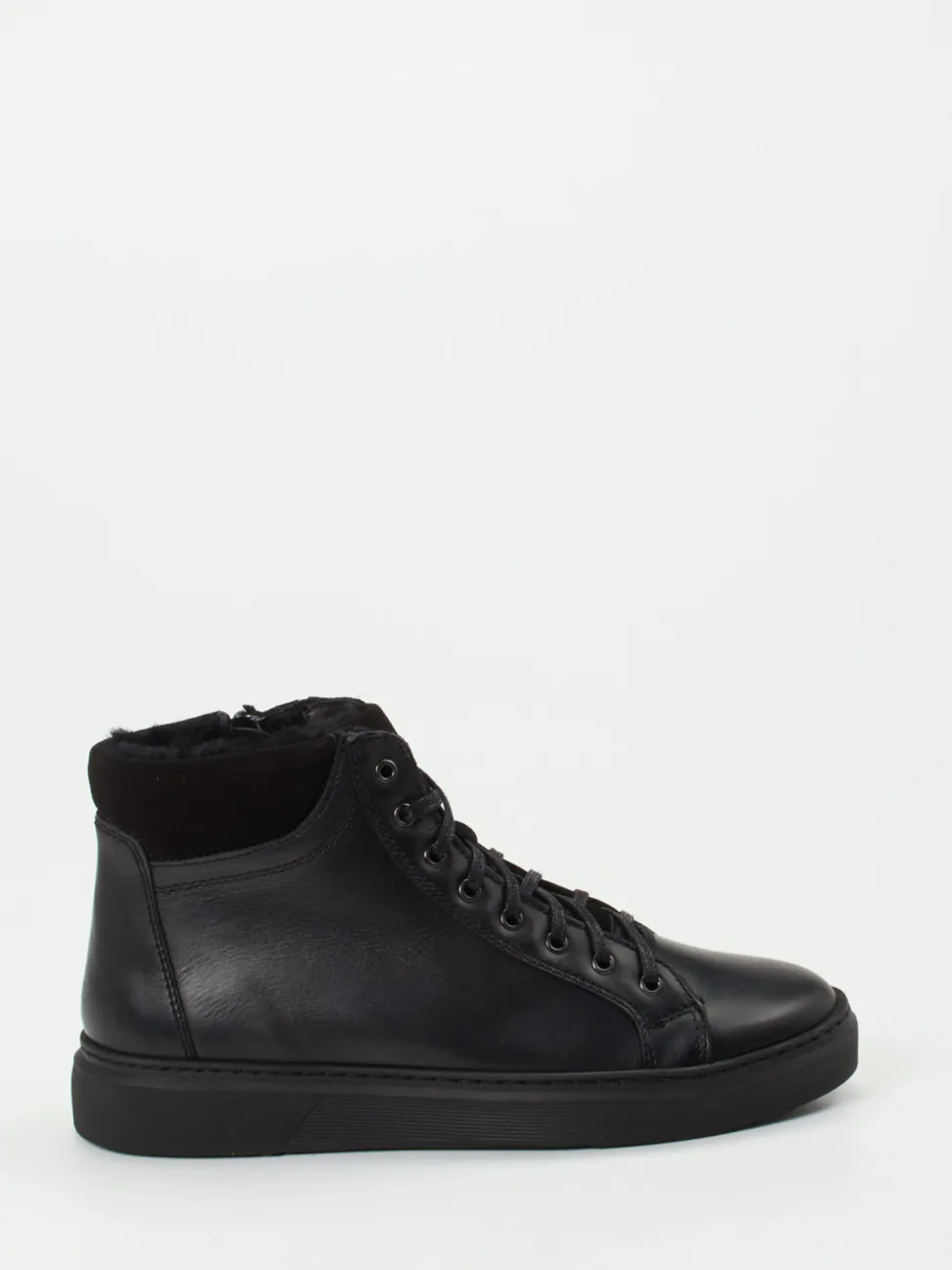 Ralph Harrison Country – High-Top Sneaker aus Fettleder schwarz