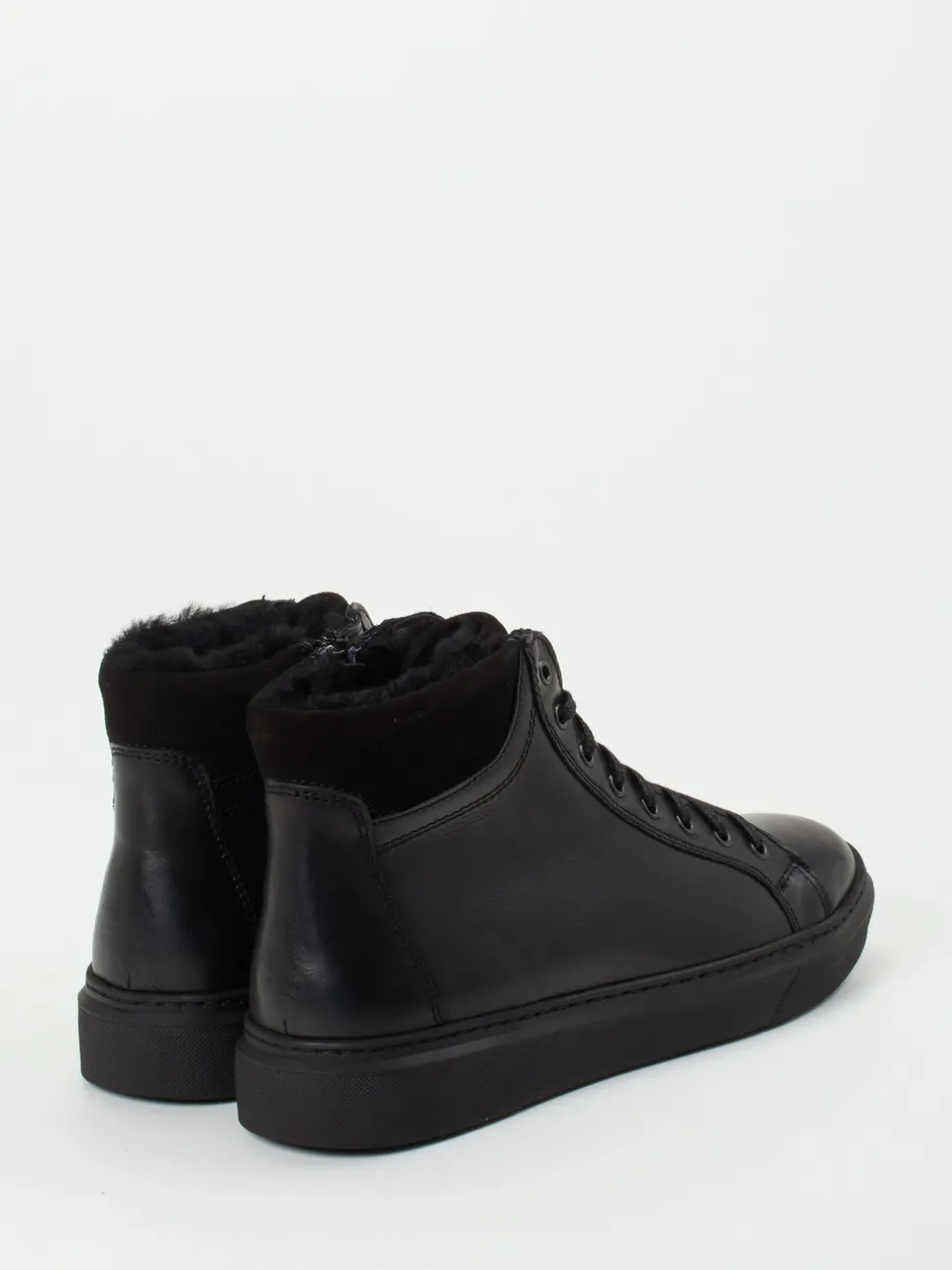 Ralph Harrison Country – High-Top Sneaker aus Fettleder schwarz