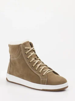 Ralph Harrison Country – High-Top Sneaker aus Leder taupe