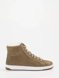 Ralph Harrison Country – High-Top Sneaker aus Leder taupe