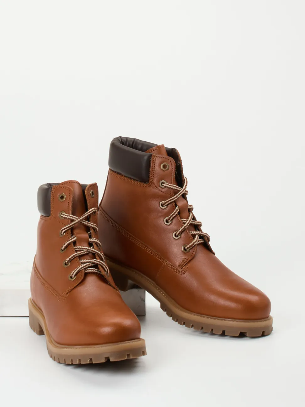Ralph Harrison Country – Schnürboots aus Fettleder cognac