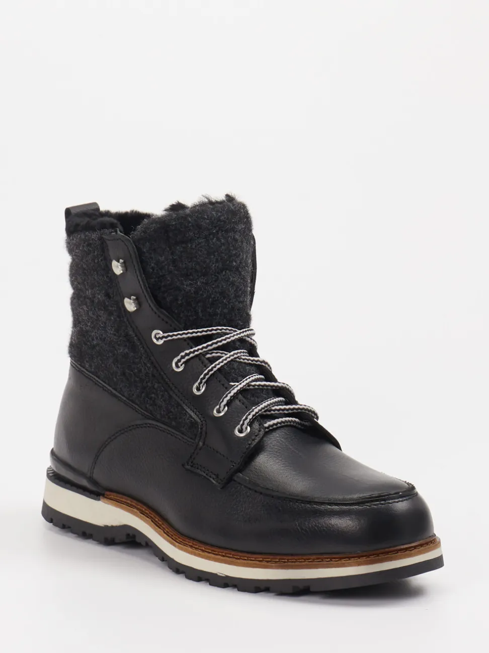 Ralph Harrison Country – Schnürboots aus Leder schwarz