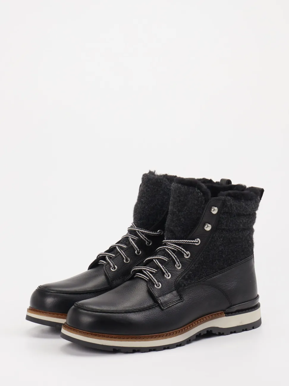 Ralph Harrison Country – Schnürboots aus Leder schwarz