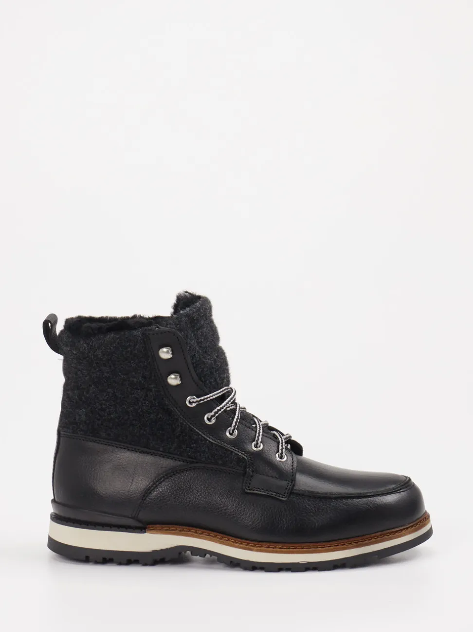 Ralph Harrison Country – Schnürboots aus Leder schwarz