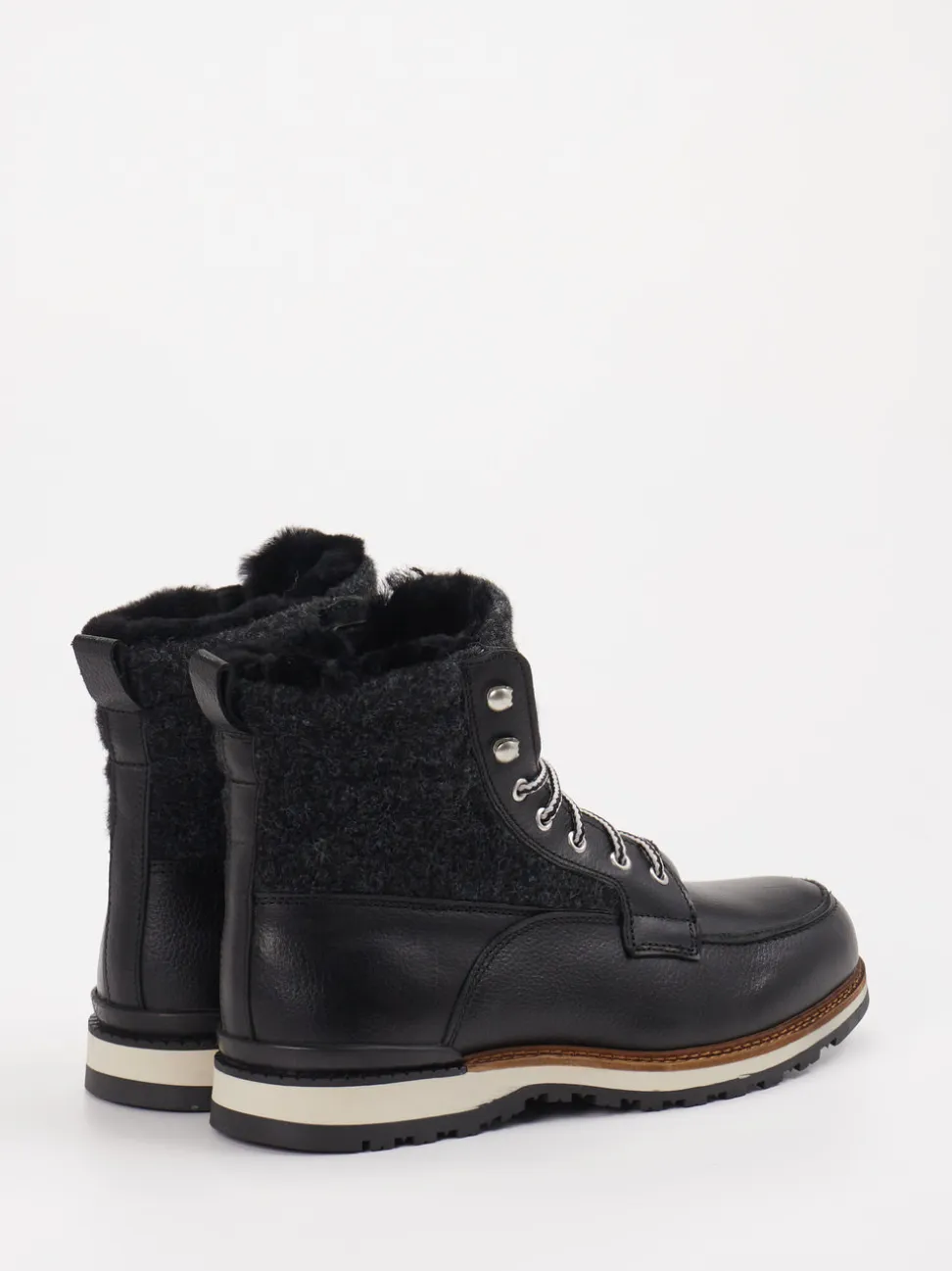 Ralph Harrison Country – Schnürboots aus Leder schwarz