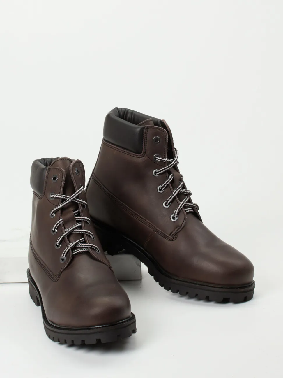 Ralph Harrison Country – Schnürboots aus Fettleder Dunkelbraun