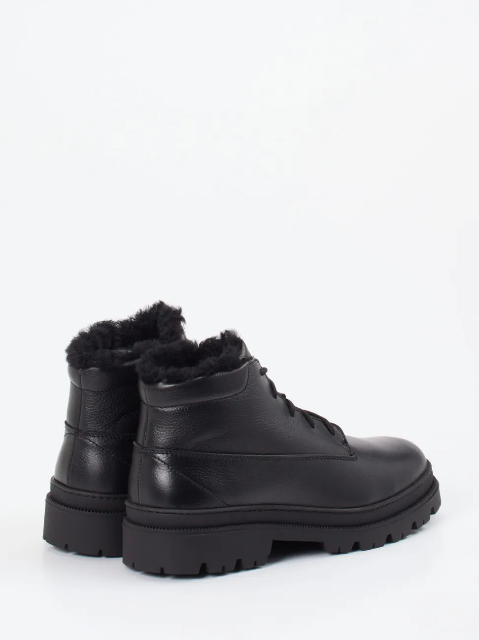 Ralph Harrison Country – Schnürboots aus Fettleder Schwarz