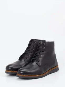 Ralph Harrison Country – Schnürboots aus Fettleder Schwarz