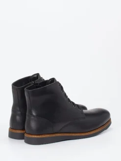 Ralph Harrison Country – Schnürboots aus Fettleder Schwarz