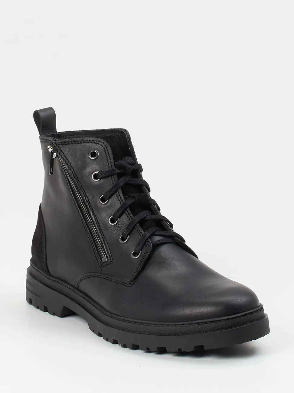 Ralph Harrison Country – Schnürboots aus Fettleder schwarz