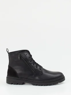 Ralph Harrison Country – Schnürboots aus Fettleder schwarz