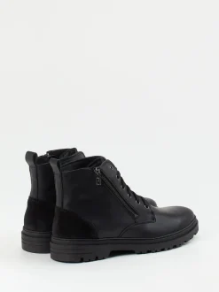 Ralph Harrison Country – Schnürboots aus Fettleder schwarz
