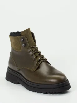 Ralph Harrison Country – Schnürboots aus Fettleder olivgrün