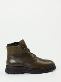 Ralph Harrison Country – Schnürboots aus Fettleder olivgrün