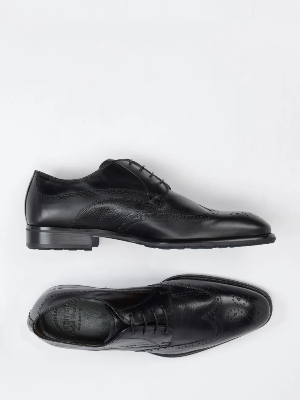 Ralph Harrison Edition – Brogues aus Hirschleder Schwarz