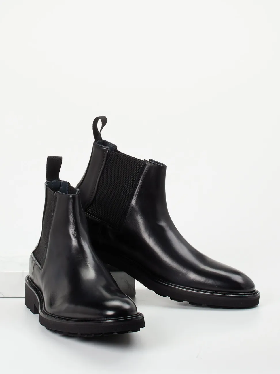 Ralph Harrison Edition – Chelsea Boots aus Kalbleder Schwarz