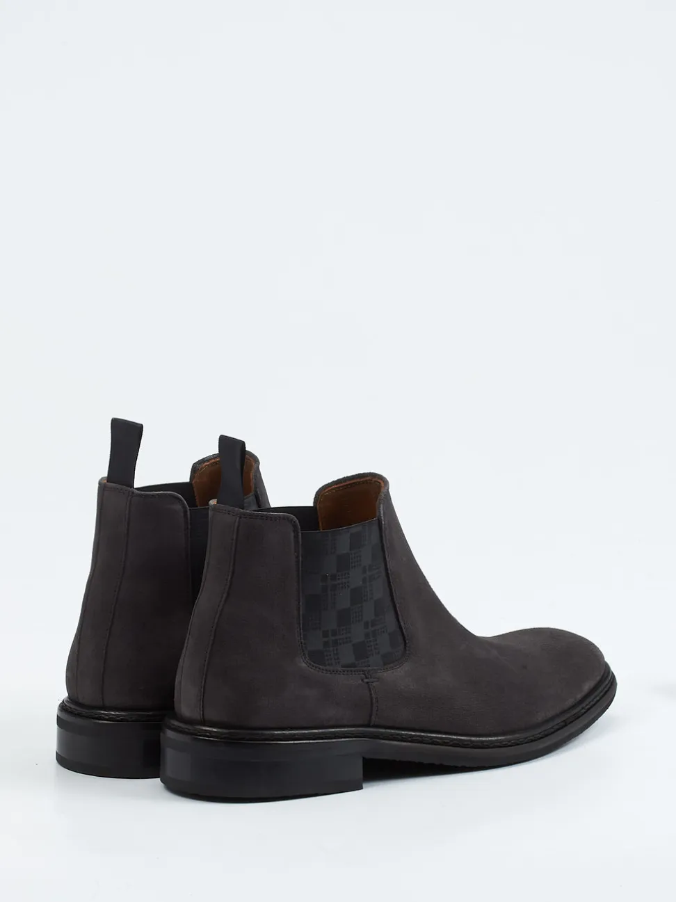 Ralph Harrison Edition – Chelsea Boots aus Veloursleder grau