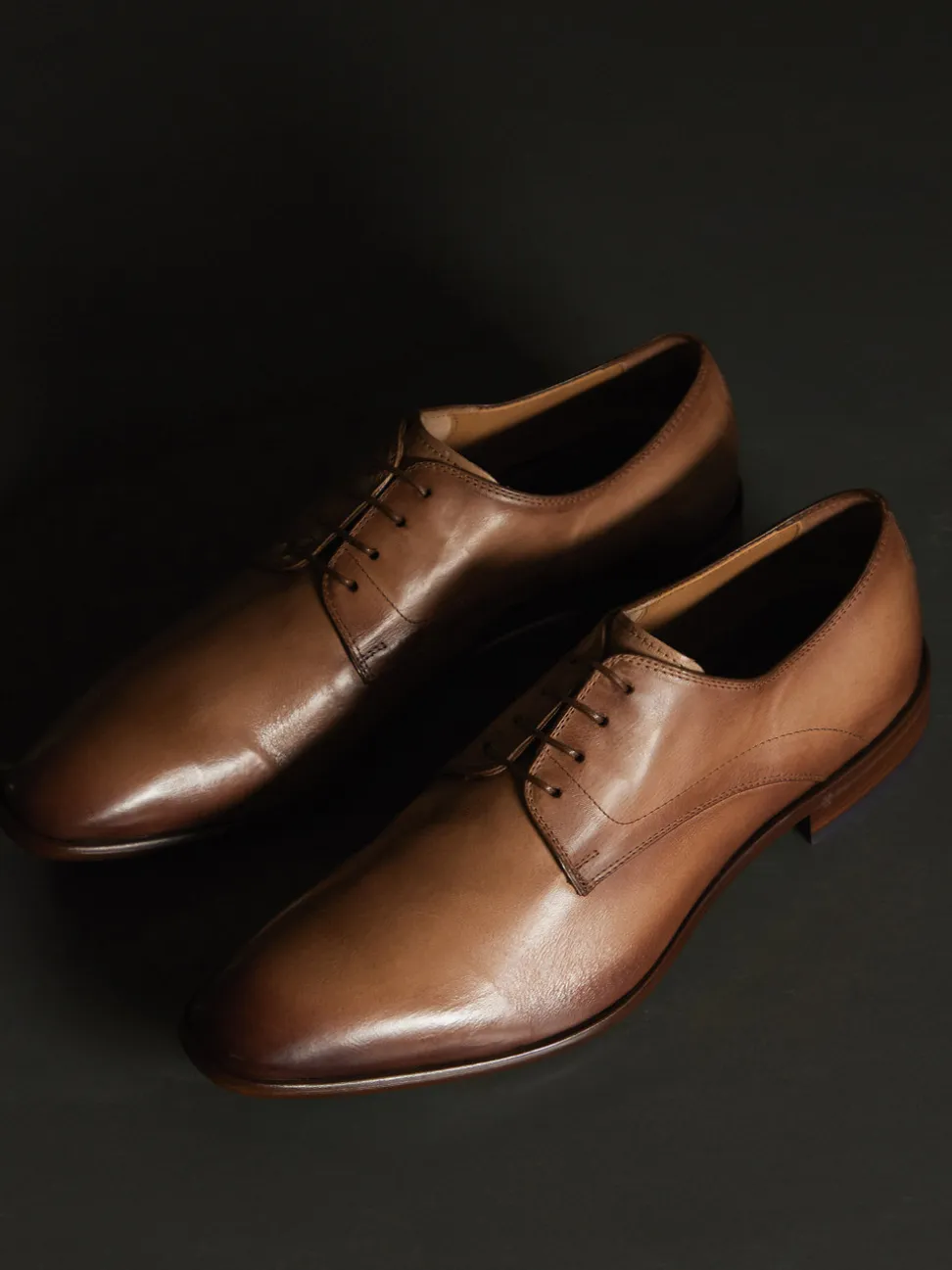 Ralph Harrison Edition – Derby aus Kalbleder cognacbraun