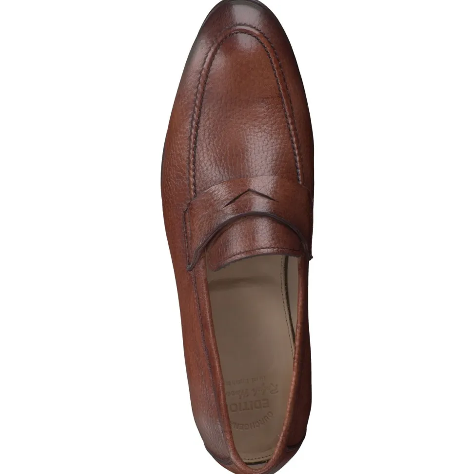 Ralph Harrison Edition – Penny Loafer aus Hirschleder Braun