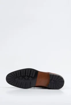 Ralph Harrison Edition – Schnürstiefeletten aus Kalbleder cognac