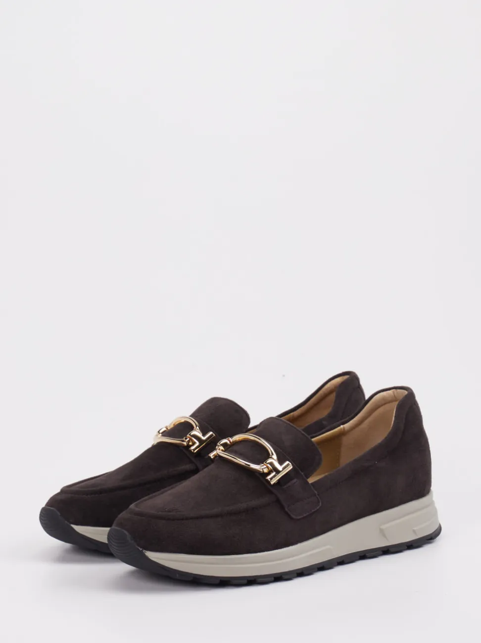 Rapid Soul – Slipper aus Veloursleder Dunkelbraun