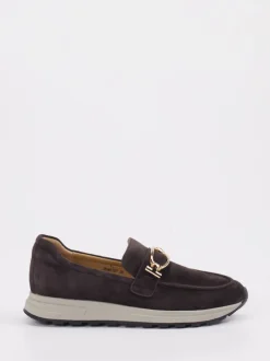 Rapid Soul – Slipper aus Veloursleder Dunkelbraun
