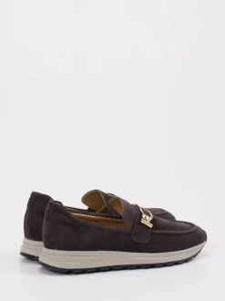 Rapid Soul – Slipper aus Veloursleder Dunkelbraun