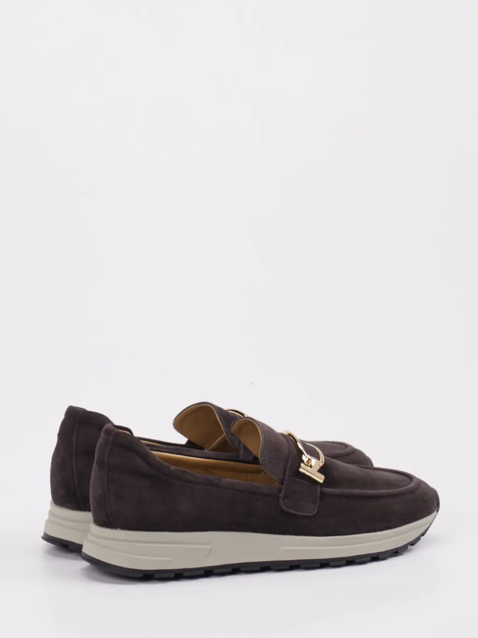 Rapid Soul – Slipper aus Veloursleder Dunkelbraun