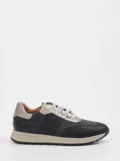 Rapid Soul – Sneaker aus Velours und Textil grau