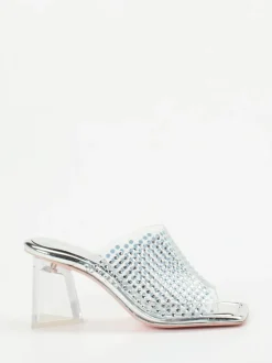 RAS – High Heels aus Metallic mit Strassbesatz