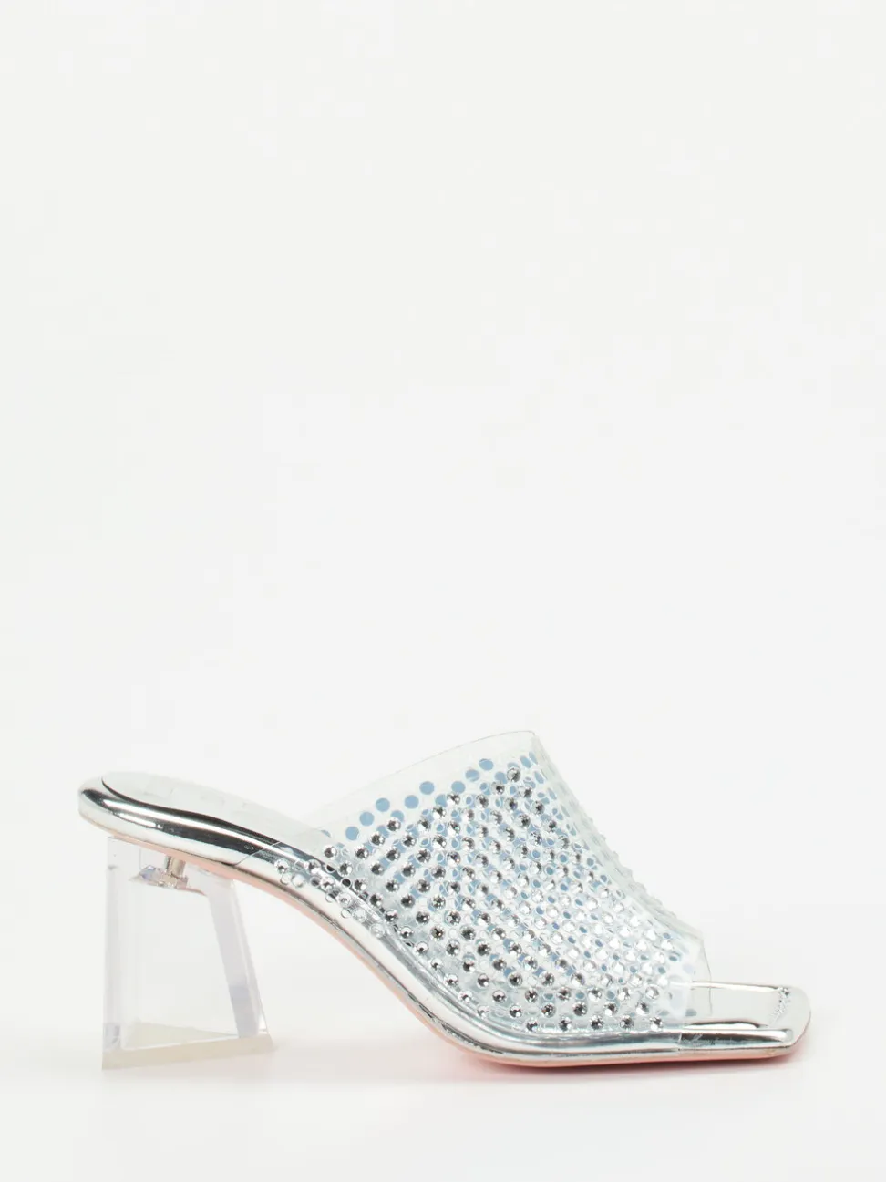RAS – High Heels aus Metallic mit Strassbesatz