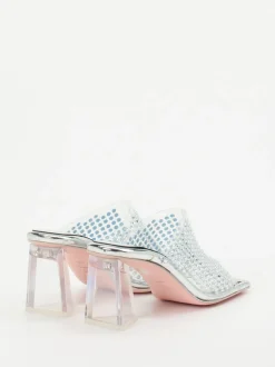 RAS – High Heels aus Metallic mit Strassbesatz