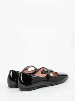 RAS – Mary Jane Ballerinas aus Lackleder Schwarz