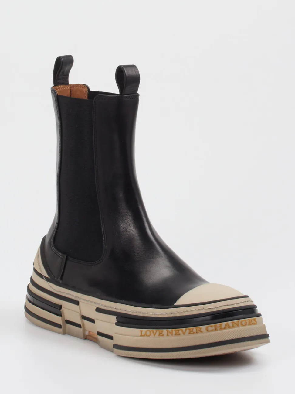 Rebecca White – Chelsea Boots aus Kalbleder Schwarz