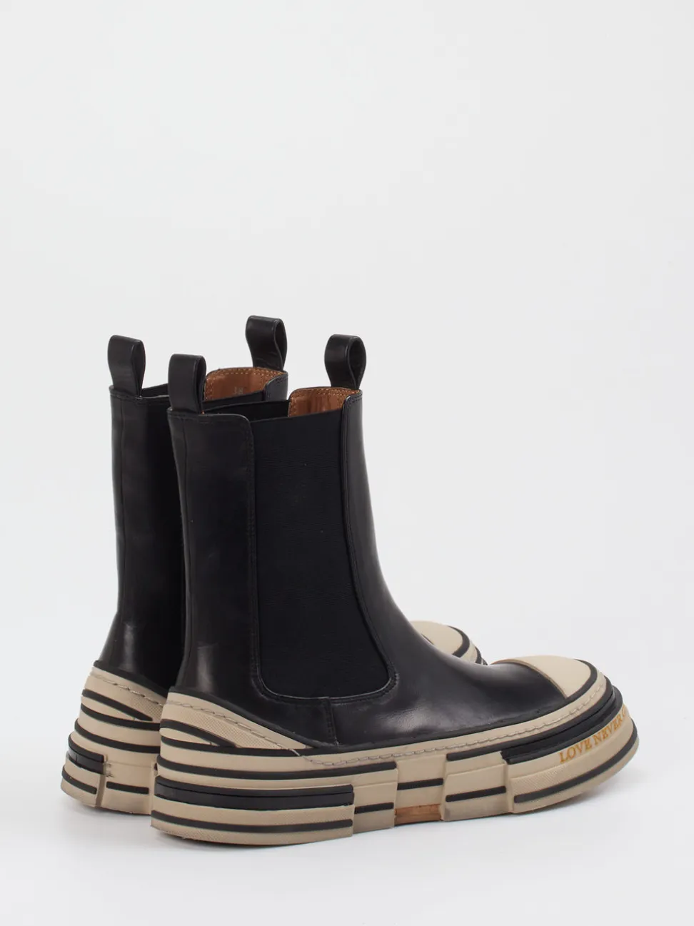 Rebecca White – Chelsea Boots aus Kalbleder Schwarz