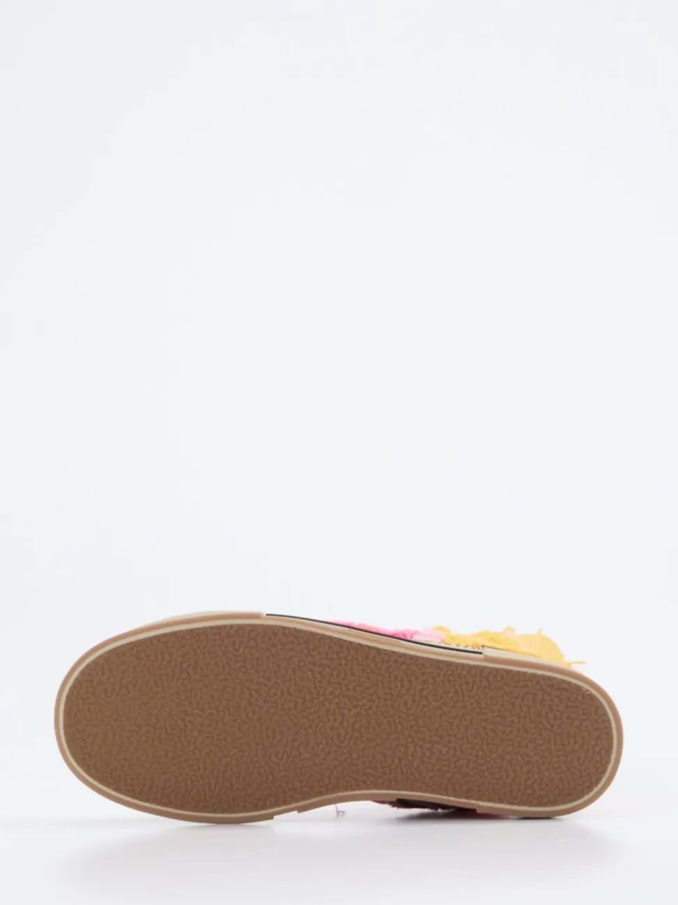Rebecca White – High-Top Sneaker aus Textil Patchwork