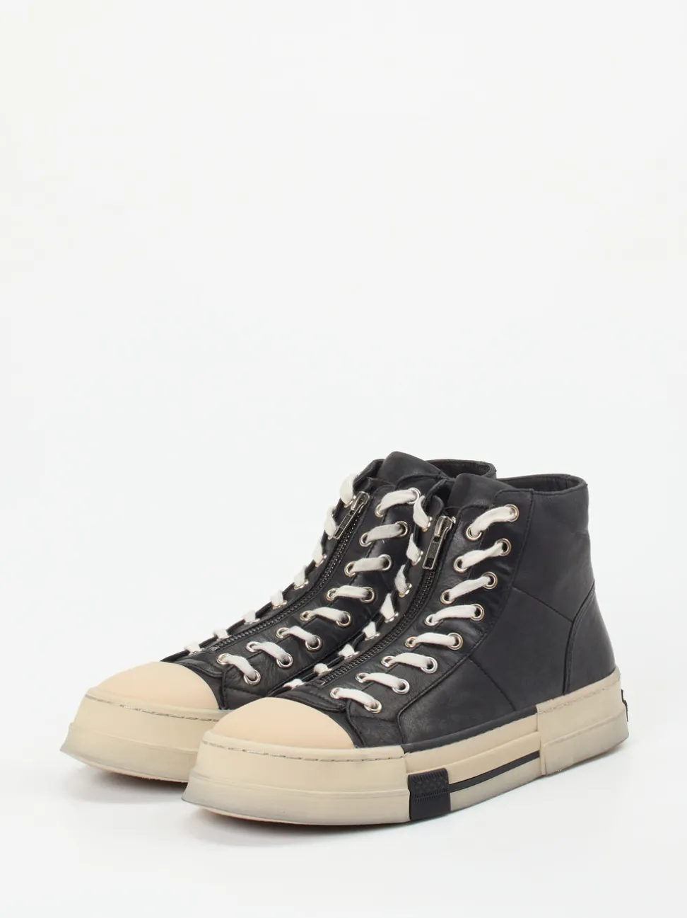 Rebecca White – High-Top Sneaker aus Lammleder schwarz