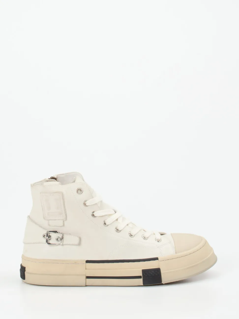 Rebecca White – High-Top Sneaker aus Lammleder cremeweiß