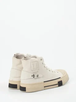 Rebecca White – High-Top Sneaker aus Lammleder cremeweiß