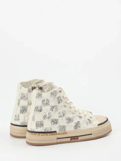 Rebecca White – High-Top-Sneaker aus Textil mit Glitzer