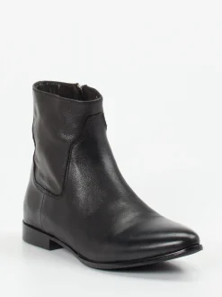Rebecca White – Stiefeletten aus Lammleder Tiefschwarz