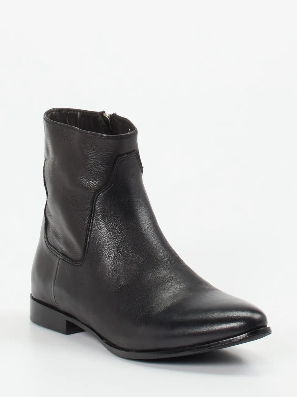 Rebecca White – Stiefeletten aus Lammleder Tiefschwarz