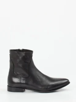 Rebecca White – Stiefeletten aus Lammleder Tiefschwarz
