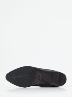 Rebecca White – Stiefeletten aus Lammleder Tiefschwarz